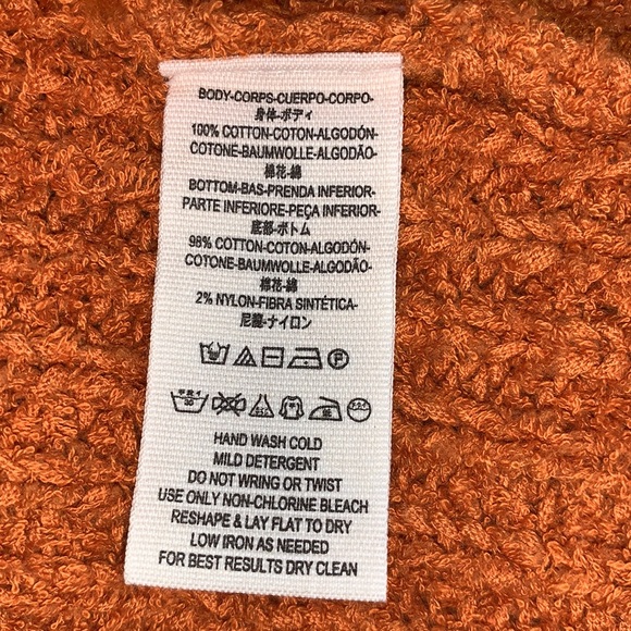 Free People Knitted Sweater Orange XS - Picture 10 of 10